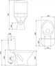 Унитаз-компакт Cersanit-Mito 828 Eko II SimpleON 011 с бачком и с сиденьем дюропласт K44-124 - изображение 4