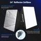 Комплект студийного освещения для фотосъемки Neewer NK100 3x2.6 м (6 стоек, 3 фона, 2 софтбокса, 2 зонта, 4 лампочки 24 Вт 5700K) - изображение 6