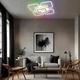 Керована світлодіодна люстра ESLLSE ROOM ICE RGB 6S 70 Вт SMART 380x380x75 мм Біла з підсвічуванням RGB - зображення 8