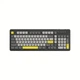 Игровая клавиатура Ajazz AF98 (98 клавиш, RGB-подсветка, USB-C, черно-желто-серая) - изображение 1