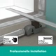 Монтажный комплект для стандартной/плоской установки Hansgrohe RainDrain Allround 90 см 56188800 - изображение 5