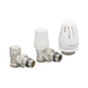 Комплект для подключения радиатора Koer SET-14 - 1/2"x3/4" (угловой) с термоголовкой НН (KR3178) - изображение 1