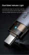 Адаптер (перехідник) Mcdodo USB-A на USB-C 2-в-1 із вбудованим картридером TF та ремінцем OT-7600 - зображення 7