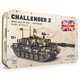 3D Пазл Конструктор Большой Механический Из Дерева TheGravix "Танк CHALLENGER 2" 58 cм! - 1052 детали! - изображение 5
