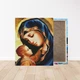 Алмазная мозаика на подрамнике ColorArt 40x50 Икона Матерь Божья с Иисусом SPP117 + Подарок лак для покрытия - изображение 4