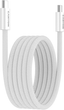 Kabel Canyon OnWire 60MG C-C 60W Magnet Braided 1 m White (CND-CCMG60AB15W) - obraz 2