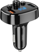 Transmiter FM XO BCC03 Car Charger 18W Bluetooth+QC3.0 Quick Charger Black (6920680877348) - obraz 1
