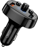 Transmiter FM XO BCC03 Car Charger 18W Bluetooth+QC3.0 Quick Charger Black (6920680877348) - obraz 3