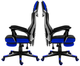 Fotel gamingowy Huzaro HZ-Combat 3.0 Blue perforowane obicie Czarny i niebieski (5907564629782) (955555905874481) - Outlet - obraz 3
