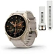 Смарт-годинник Garmin fenix 8 43mm,AMOLED,Saph,SftGldSS/FogGryLeatherBnd,Excl - изображение 2