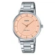 Женские наручные часы Casio LTP-VT04D-4A Серебристые/Розовый циферблат - изображение 1
