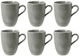 Набір горняток Seltmann Beat Color Glaze з ручкою сірі 6 шт 350 мл (4052212099101) - зображення 1