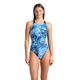 Купальник Arena Blue Flowers Swimsuit V Back Blue 009027-850 40 - изображение 4