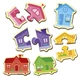 Детские магнитные пазлы Vladi Toys VT1733-03 Цветные дома 6 картинок Разноцветный (104066) - изображение 1