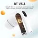 Беспроводные Bluetooth наушники с микрофоном HOCO EW77 Вакуумные TWS наушники BT5.4, 30/300mAh, до 4 часов работы White - изображение 11