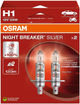 Zestaw żarówek samochodowych Osram Night Breaker Silver H1 55 W 12 V 2 szt (64150NBS-2HB) - obraz 2