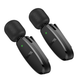 Микрофон-петличка HOCO L15 Dual-mic clip-on wireless digital microphone (iP/Type-C) Black (6942007638623) - изображение 4