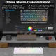 Бездротова ігрова механічна клавітура Aula F75 Contour lines White 75%, Hot-Swap, RGB, 2.4GHz/Bluetooth/USB - изображение 8