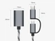 Адаптер OTG Robotsky 2 в 1 USB 3.0 Micro USB и USB Type-C с кабелем Серебристый (1007-662-00) - изображение 4