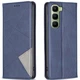 Чехол-книжка с кармашками UniCase Geometric Pattern для Infinix Hot 60 Pro - Blue - изображение 1