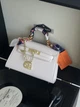 Сумка Hermes Kelly с платком белый - изображение 2