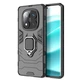 Чехол Fiji Ring для Xiaomi Redmi Note 14 Pro бронированный бампер с кольцом подставкой черный - изображение 1