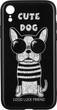Etui WK WPC-087 do Apple iPhone Xr Cute Dog Black (681920360759) - obraz 1