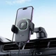 Автомобільний тримач із бездротовою зарядкою Hoco HW32 Crown push-type wireless Black - изображение 7