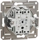 Вимикач 2-клавішний Schneider Electric Asfora кремовий без рамки EPH0370123 - зображення 2