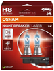 Набір автоламп для фар Osram Night Breaker Laser H8 35W 12V 2 шт. (64212NL-2HB) - зображення 2