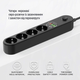 Przedłużacz listwy zasilającej ColorWay 4 gniazda/4 USB (typ C PD20W + 3 USB QC3.0) (45 W) 2 m czarny (CW-CHE44PDB) - obraz 16