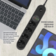 Przedłużacz listwy zasilającej ColorWay 4 gniazda/4 USB (typ C PD20W + 3 USB QC3.0) (45 W) 2 m czarny (CW-CHE44PDB) - obraz 17