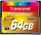 Карта пам'яті Transcend CompactFlash 64GB 1000x (TS64GCF1000) - зображення 1
