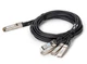 Модуль оптичний з кабелем RCI QSFP-4SFP+-DAC-3M 40G QSFP+ to 4x10G SFP+, Copper, 3m - изображение 2