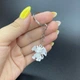 Брелок Finding Кольцо с цепочкой кулон дракончик для ключей рюкзака сумки Белый 23 мм х 25 мм х 19 мм - изображение 2