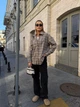 Жіноча фланелева сорочка у клітинку Uaclothes 50-52 Бежевий (like34335-147431358) - изображение 1