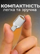 Флешка 64Гб 2в1 Type-C + USB металлический флеш-накопитель Bliksem ЮСБ тайп с Поворотная двухсторонняя память OTG 64GB для ПК и телефона - изображение 6