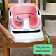 Krzesełko do karmienia Ingenuity Baby Base Booster 2 w 1 Peony (0074451167261) - obraz 5