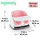 Krzesełko do karmienia Ingenuity Baby Base Booster 2 w 1 Peony (0074451167261) - obraz 6