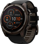 Smartwatch Garmin fenix 8 51mm Solar Sapphire Carbon Gray Dlc Titanium With Black and Pebble Gray Silicone Band (010-02907-11) - obraz 1