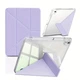 Чохол iPad Air 4/5 10.9" Air 11" M2/M3 Pro 11" 2018-2022 TPU Transformer Clear Frame Acrylic Pen Slot Smart Case lilac - изображение 2