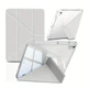 Чохол iPad Air 4/5 10.9" Air 11" M2/M3 Pro 11" 2018-2022 TPU Transformer Clear Frame Acrylic Pen Slot Smart Case light grey - изображение 2