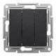 Выключатель трёхклавишный Schneider Electric Asfora антрацит EPH2100171 - изображение 3