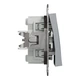 Переключатель двухклавишный Schneider Electric Asfora сталь EPH0600162 - изображение 4
