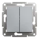 Переключатель двухклавишный Schneider Electric Asfora сталь EPH0600162 - изображение 6