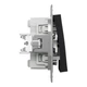 Переключатель двухклавишный Schneider Electric Asfora антрацит EPH0600171 - изображение 2