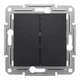 Переключатель двухклавишный Schneider Electric Asfora антрацит EPH0600171 - изображение 7