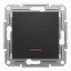 Переключатель одноклавишный Schneider Electric Asfora с подсветкой антрацит EPH1500171 - изображение 3