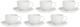 Zestaw filiżanek ze spodkiem La Porcellana Bianca Villadeifiori porcelana 12 elementów (8027549070167) - obraz 1