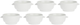 Zestaw misek La Porcellana Bianca Terrine porcelana 6 szt (8027549076008) - obraz 1